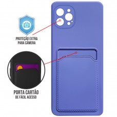 Capa para iPhone 12 Pro - Emborrachada Case Card Lilás